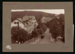 Fotografie Brück & Sohn Meissen, Ansicht Bad Elster, Ritterstrasse Mit Haus Rheingold  - Orte