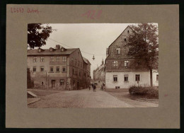 Fotografie Brück & Sohn Meissen, Ansicht Adorf I. V., Hauptstrasse Mit Gasthaus Zum Schwarzen Bär  - Places