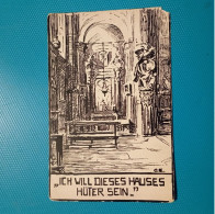 Cartolina Illustrata Firmata Roma - Campo Santo Teutonico. Non Viaggiata - Otros & Sin Clasificación