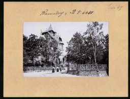 Fotografie Brück & Sohn Meissen, Ansicht Warnsdorf / Böhmen, Hotel & Restaurant Burgbergswarte  - Orte