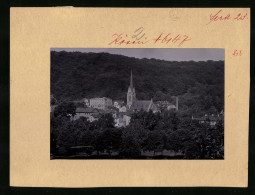 Fotografie Brück & Sohn Meissen, Ansicht Bad Kösen, Ortsansicht Mit Blick Zu Der Kirche  - Lieux