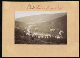 Fotografie Brück & Sohn Meissen, Ansicht Tal-Bärenburg, Herr Schaut Vom Berg Auf Die Villen Im Tal  - Lieux
