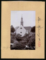 Fotografie Brück & Sohn Meissen, Ansicht Kleinwolmsdorf, Blick Auf Die Kirche Mit Friedhof  - Places