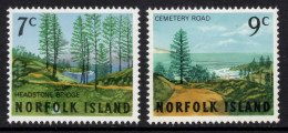 NORFOLK ISLAND 1966 " HEADSTONE BRIDGE / CEMETERY ROAD " SET   MNH - Isola Norfolk