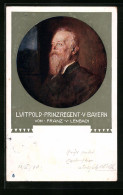 AK Prinzregent Luitpold Auf Einem Bild Von Franz V. Lenbach  - Familles Royales