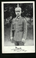 AK Kronprinz Rupprecht Von Bayern In Uniform Mit Pickelhaube  - Familles Royales