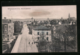 AK Weissenhorn, Bahnhofstrasse Aus Der Vogelschau  - Weissenhorn