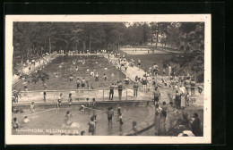 AK Dillingen A. Donau, Schwimmbad Mit Badegästen  - Dillingen