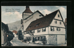 AK Herrenalb /Schwarzwald, Ansicht Des Hotels Zur Post  - Bad Herrenalb