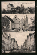 AK Mindelheim, Am Unteren Tor, Mindelburg, Hauptstrasse  - Mindelheim