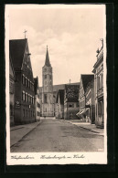 AK Weissenhorn, Hindenburgstrasse Mit Kirche  - Weissenhorn