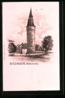 AK Kitzingen, Falterturm Mit Passanten  - Kitzingen