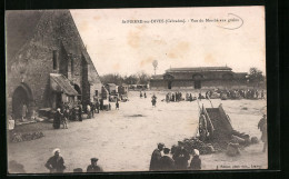 CPA St-Pierre-sur-Dives, Vue Du Marché Aux Grains  - Dives