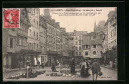 CPA Lisieux, Place Victor-Hugo - Le Marché A La Poterie  - Lisieux