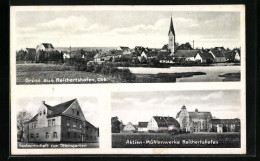 AK Reichertshofen /Obb., Gastwirtschaft Zum Sterngarten, Akten-Mühlenwerke Reichertshofen, Teilansicht  - Other & Unclassified