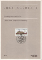 Germany Deutschland 1996-13 1000 Jahre Marktrecht Freising, Canceled In Bonn - 1991-2000