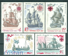 1971 Russian Fleet History,Botik/Peter The Great,Ingermanland,ship,Russia,3962,MNH - Neufs