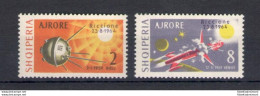 1964 ALBANIA - Posta Aerea - Expo Astronautica A Riccione, Yvert N. 66-67, MNH** - Albania