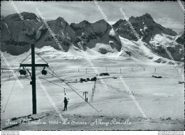 D804 Cartolina Passo Del Tonale La Sciovia Albergo Redivallo Provincia  Brescia - Brescia