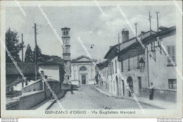 Ba182 Cartolina Quinzano D'oglio Via Guglielmo Marconi Brescia Lombardia - Brescia