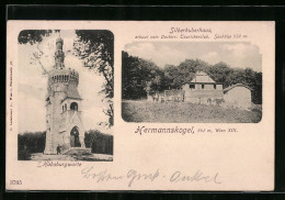 AK Wien-Hermannskogel, Habsburgwarte Und Gasthof Silberhuberhaus  - Sonstige & Ohne Zuordnung