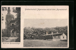 AK Wien-Sievering, Gasthaus Jägerwiese Nächst Dem Agnesbründl, Warte Am Hermannskogel  - Other & Unclassified