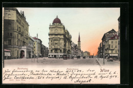 AK Wien, Praterstrasse Mit Karltheater  - Altri & Non Classificati