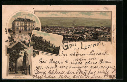 Lithographie Loerrach, Schloss Rötteln Und Rittersaal  - Autres & Non Classés