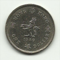 1989 - Hong Kong 1 Dollar, - Hongkong