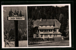 AK Hinterzarten Im Schwarzwald, Hotel-Pension Waldheim Mit Waldblick  - Hinterzarten