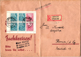 DDR HBl 1-3 A/B Auf Brief #JG094 - Zusammendrucke