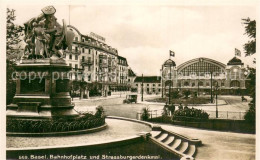 13735337 Basel BS Bahnhofplatz Und Strassburgerdenkmal Basel BS - Sonstige & Ohne Zuordnung