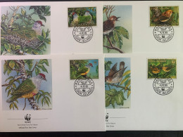 Rarotonga 1989 Birds W.W.F. .FDC - FDC