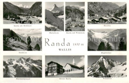 13733269 Randa VS Mit Breithorn Matterhorn Weisshorn Bisgletscher Mischabelgrupp - Other & Unclassified