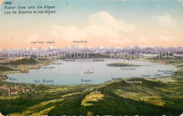 13731509 Bielersee Mit Eiger Moench Jungfrau Und Bluemlisalp Feldpost Bielersee - Other & Unclassified