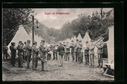 AK Lejren /Frederiksvaerk, Zeltplatz Mit Musizierenden Soldaten  - Danimarca