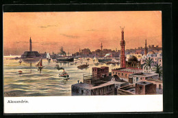 CPA Illustrateur Friedrich Perlberg: Alexandria, Vue Générale  - Other & Unclassified