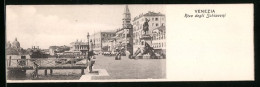 Mini-Cartolina Venezia, Riva Degli Schiavoni  - Venezia
