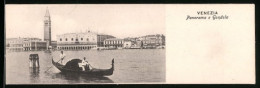 Mini-Cartolina Venezia, Panorama E Gondola  - Venezia (Venice)