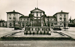 13729387 Aarau AG Bahnhofplatz Mit Schuetzendenkmal Aarau AG - Other & Unclassified