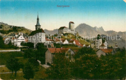 13729247 Sargans SG Panorama Mit Schloss Und Kirche  - Andere & Zonder Classificatie