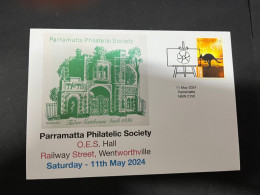 14-5-2024 (5 Z 7) Australia Cover - Parramatta Philatelic Society Open Day Stamp Fair / Expo On 11th May 2024 (kangaroo) - Philatelic Exhibitions
