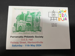 14-5-2024 (5 Z 7) Australia Cover - Parramatta Philatelic Society Open Day Stamp Fair / Expo On 11th May 2024 (OZ) - Filatelistische Tentoonstellingen