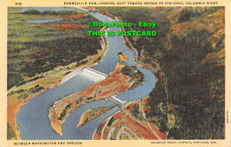 R347146 Bonneville Dam. Looking East Toward Bridge Of The Gods. Columbia River. - Monde