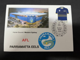 14-5-2024 (5 Z 7) Australia Cover - AFL Parramatta EELS  (with Jersey Stamp $ 1.50) - Esposizioni Filateliche