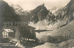 13724177 Seealpsee Saentis IR Berghotel Bergsee Mit Altmann Saentis Appenzeller  - Andere & Zonder Classificatie