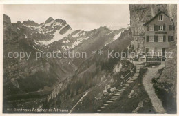 13724047 Schwende IR Berggasthaus Aescher Mit Altmann Alpstein Appenzeller Alpen - Autres & Non Classés