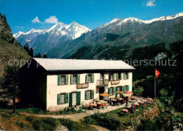 13720499 Zermatt VS Pension Restaurant Edelweiss Mit Dom Und Taeschhorn Walliser - Other & Unclassified