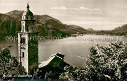 13718517 Morcote Lago Di Lugano Chiesa Panorama Morcote Lago Di Lugano - Andere & Zonder Classificatie