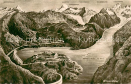 13717937 Grimsel Stausee Und Umgebung Alpenpanorama Aus Der Vogelperspektive  - Otros & Sin Clasificación